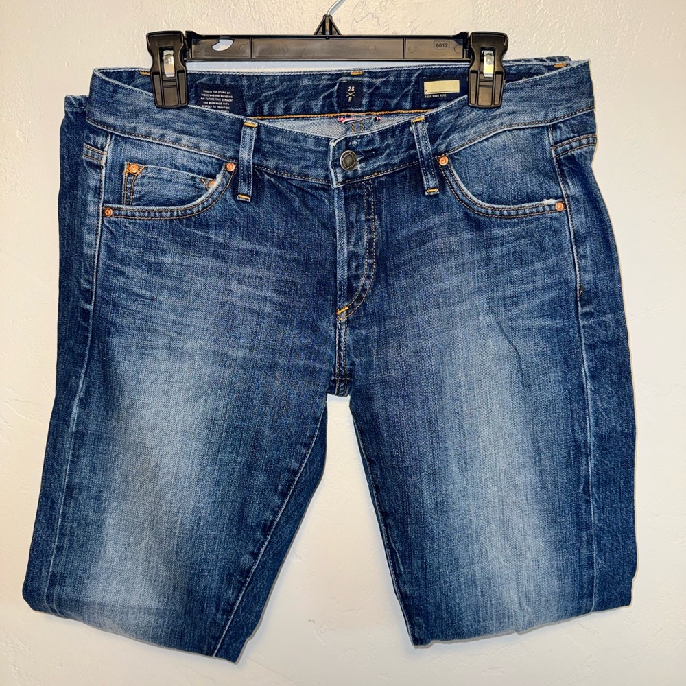 Men's Slim Straight Blue Jeans